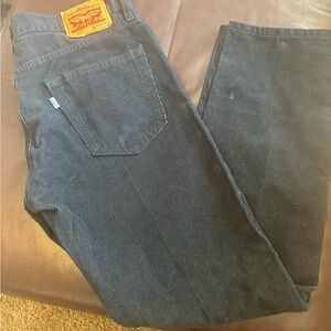 Black corduroy Levi  502 size 34